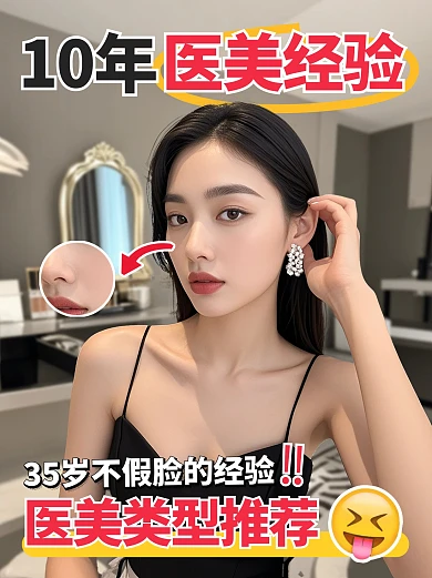 实景医美整形种草攻略小红书封面
