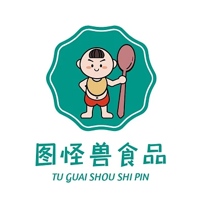 蓝色大气简约食品配色LOGO