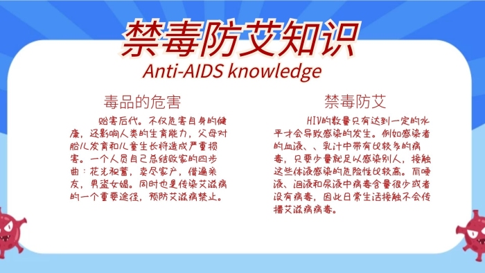 禁毒防艾知識宣傳海報手抄報