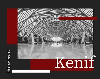 地铁车站黑色红色白色高端大气