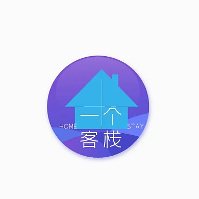 创意插画客栈民宿logo设计