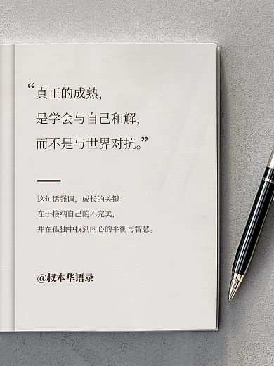 情感励志语录小红书封面