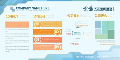 科技風(fēng)大氣企業(yè)簡(jiǎn)介文化展板