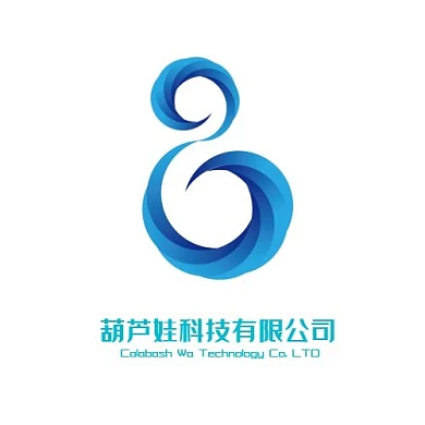  字母葫芦娃logo绿色简约  
