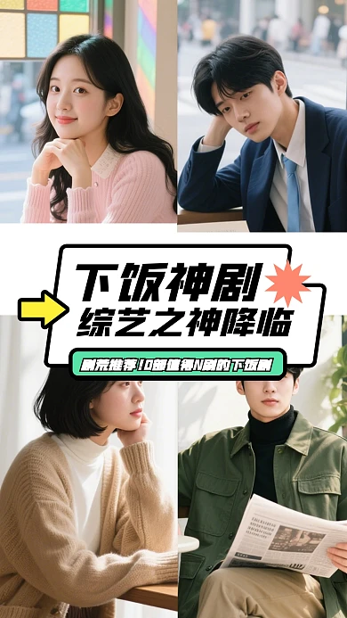 简约下饭剧抖音封面