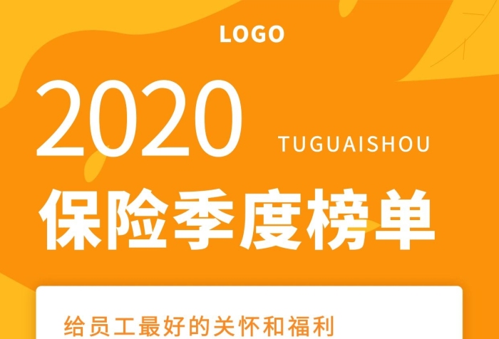 企業(yè)保險季度榜單幾何手機海報