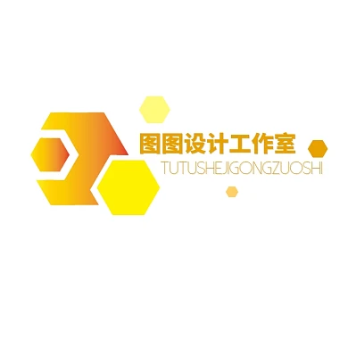 建筑设计LOGO橙色几何