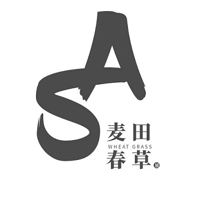 A和S字母组合融合在一起的logo