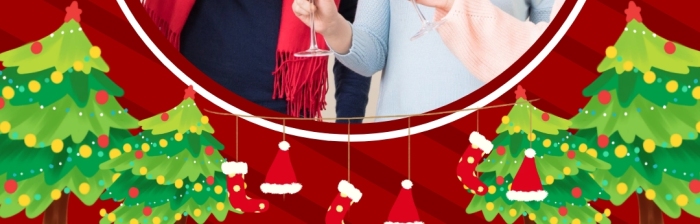 圣誕節(jié)12.25圣誕老人條紋卡通頭像框