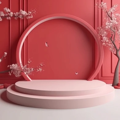 3D 电商场景搭建 banner 展台 展架  元素　AIGC AI数字作品 Midjourney (38)