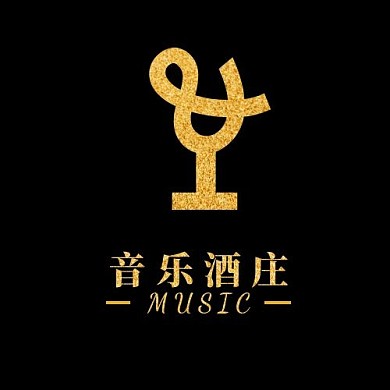 音樂酒莊高貴典雅LOGO設(shè)計