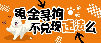 重金尋狗不兌現(xiàn)報酬違法嗎公眾號封面首圖