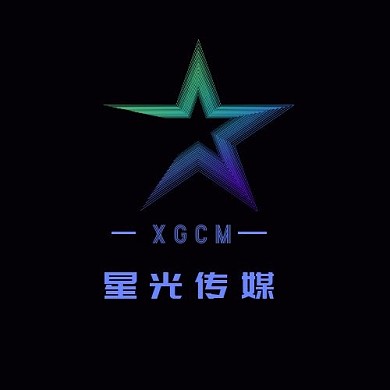 星光傳媒藍(lán)色炫簡(jiǎn)約LOGO設(shè)計(jì)