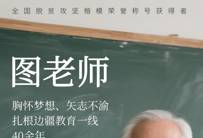 政務(wù)人物故事楷模感動(dòng)中國介紹宣傳海報(bào)