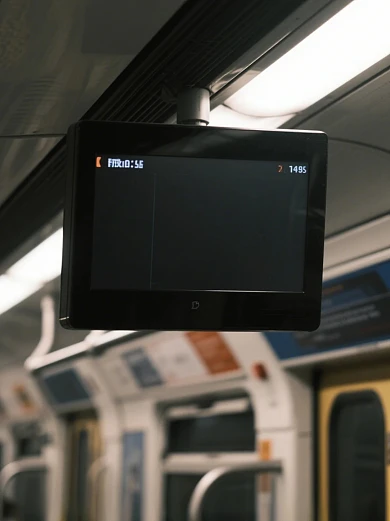 地铁内电子屏小红书边框背景