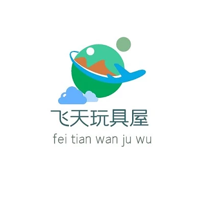 简约可爱圆形飞天logo