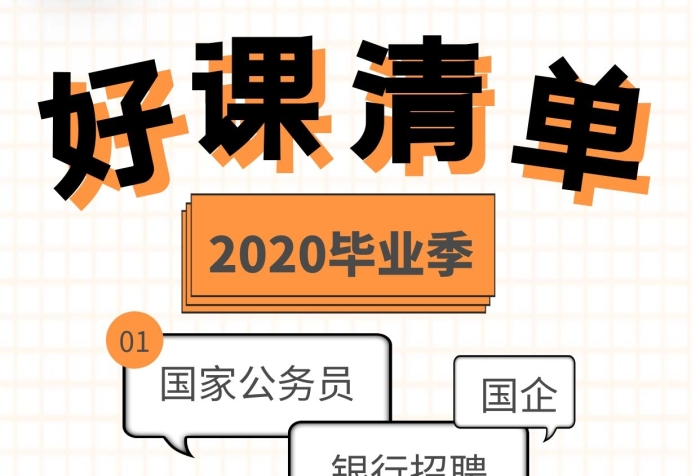 白色好課清單畢業(yè)季大學(xué)生就業(yè)團日活動海報