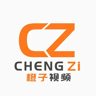 简约创意橙色字母网络科技视频logo