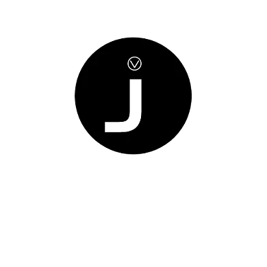 字母j简约黑白平面logo设计