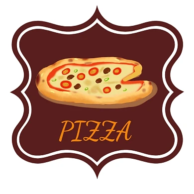 pizza披萨店头像logo设计