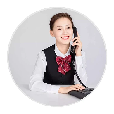 客服简约白色红包头像