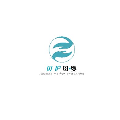 藍(lán)綠色現(xiàn)代風(fēng)格母嬰室logo設(shè)計(jì)