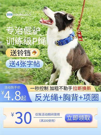 宠物牵引绳狗绳主图直通车