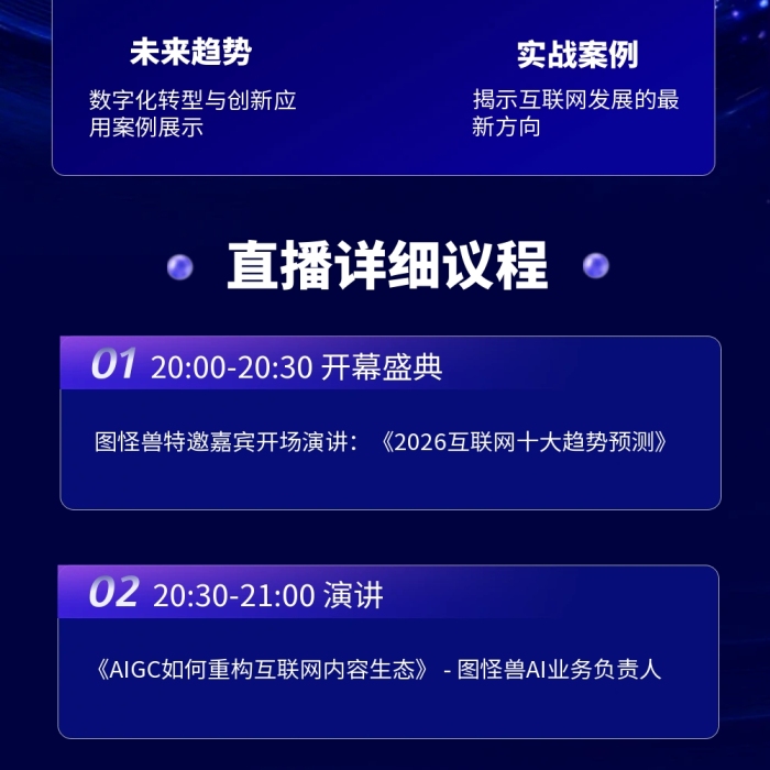 科技风直播预告详情公众号文章长图