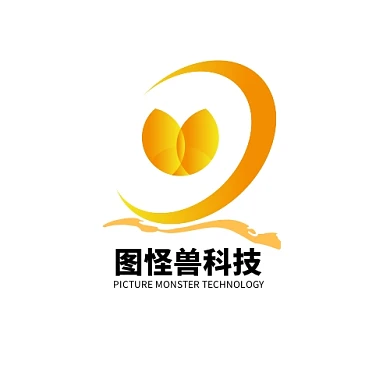 黄色简约互联网科技平面LOGO设计