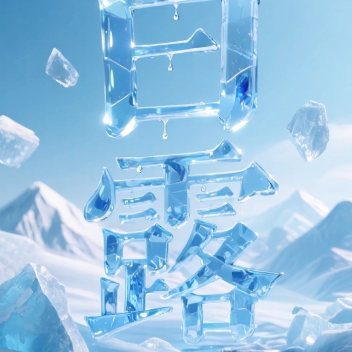 二十四節(jié)氣白露創(chuàng)意字體全屏海報(bào)