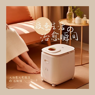 足浴桶产品促销推广效果模板