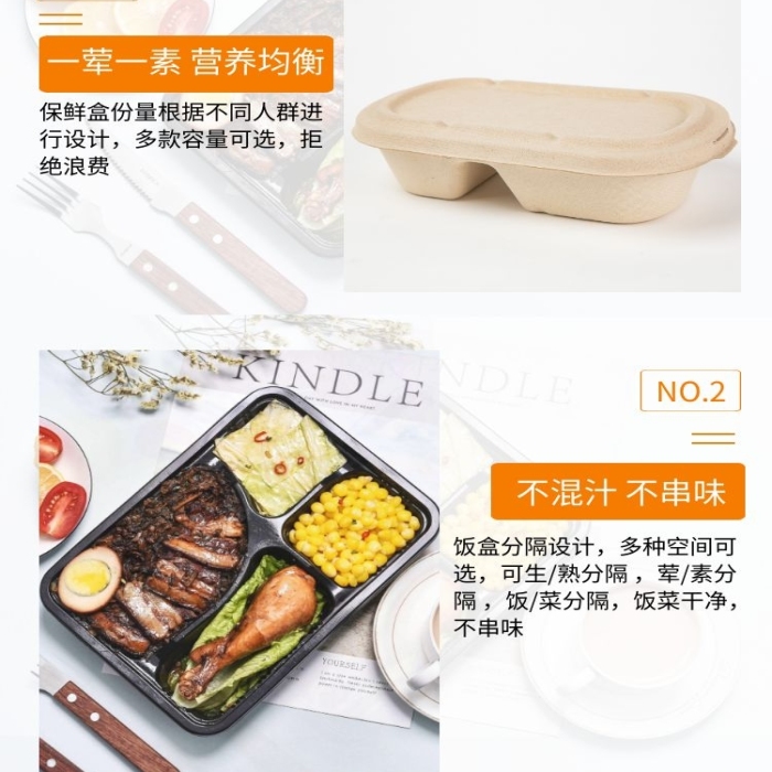 保鮮盒暖色簡約風格詳情頁