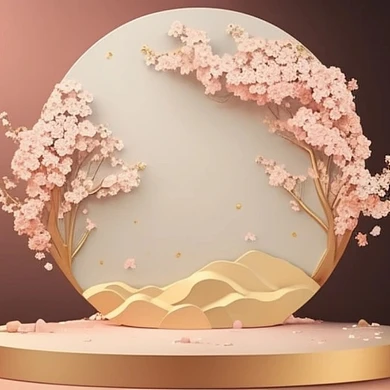 3D 电商场景搭建 banner 展台 展架  元素　AIGC AI数字作品 Midjourney (35)