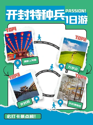 趣味开封特种兵路线小红书封面