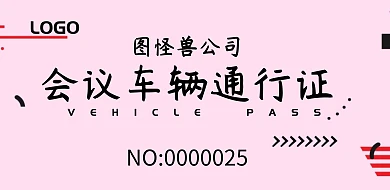 中国风水墨公司车辆通行证