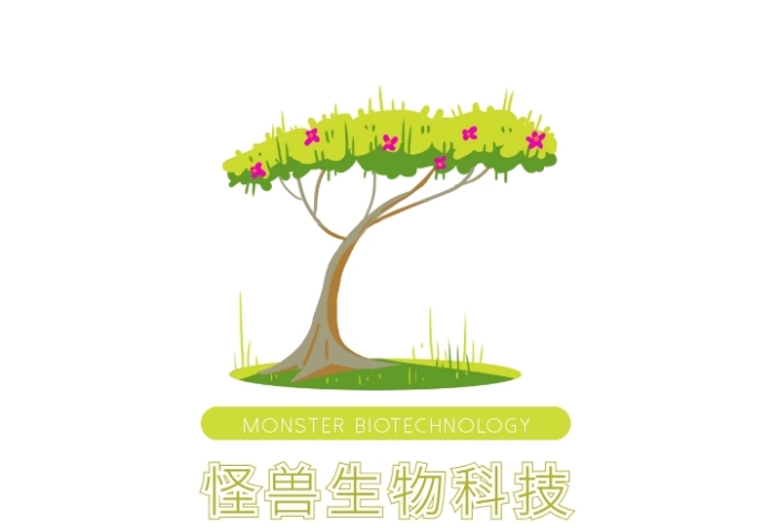 綠色大樹卡通插畫生物科技公司頭像logo