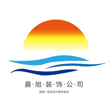 晨旭装修设计Logo设计装饰行业	