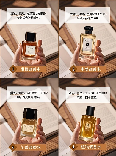 实景大牌香水平替集合摄影风小红书内页配图