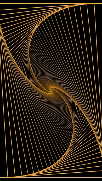 图怪兽原创元素科技线条橘色