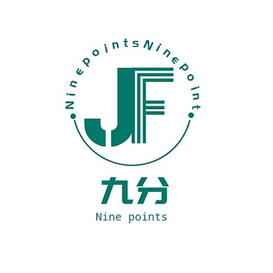 九分字母JC創(chuàng)意簡約綠色LOGO設計