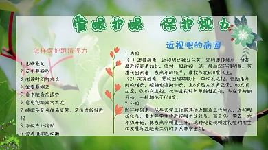 爱眼护眼手抄报