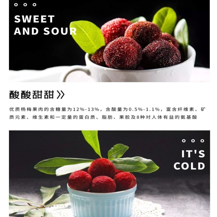 冰鎮(zhèn)楊梅簡(jiǎn)約現(xiàn)代紅色食品茶飲詳情頁(yè)