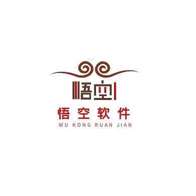 几何字体悟空软件LOGO