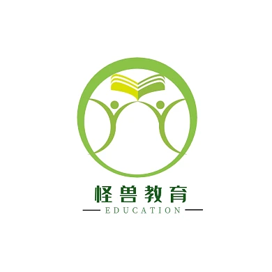 教育培训机构绿色简约logo设计