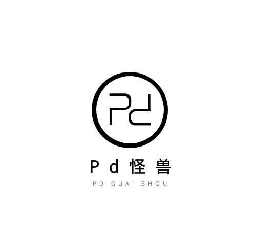 pd黑色符號圖形logo
