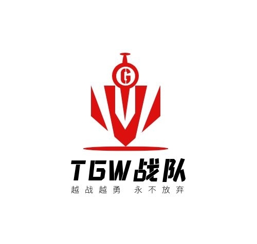 游戲戰(zhàn)隊TGW利劍紅色簡約LOGO