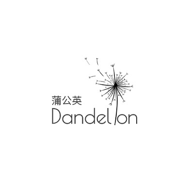 蒲公英logo設(shè)計(jì)黑色創(chuàng)意簡約