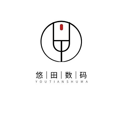 古風字母logo設(shè)計簡約黑色ut鼠標