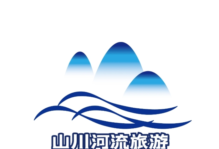 山川河流logo宣傳推廣大氣通用	