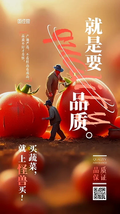 蔬菜品质宣传促销摄影微观创意AIGC海报